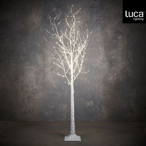 KERST - VERLICHTING - Berkenboom (klassiek wit)