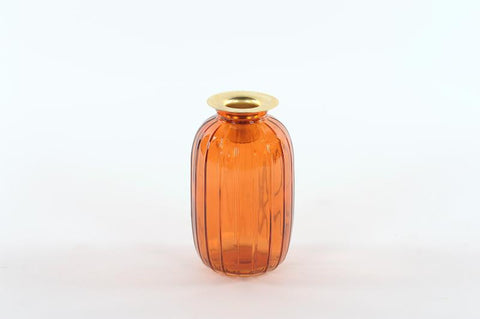 KAARS - glazen oranje kaarshouder
