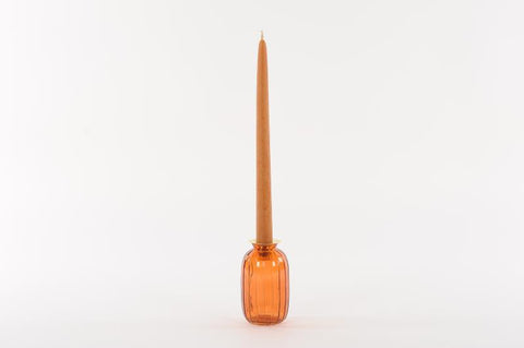 KAARS - glazen oranje kaarshouder