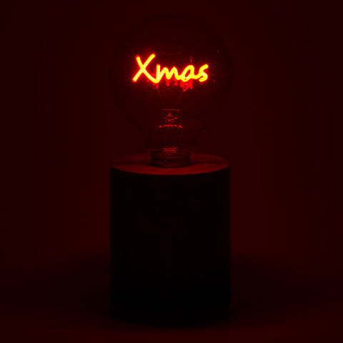 KERST - VERLICHTING - Tafellamp kerst (rood)