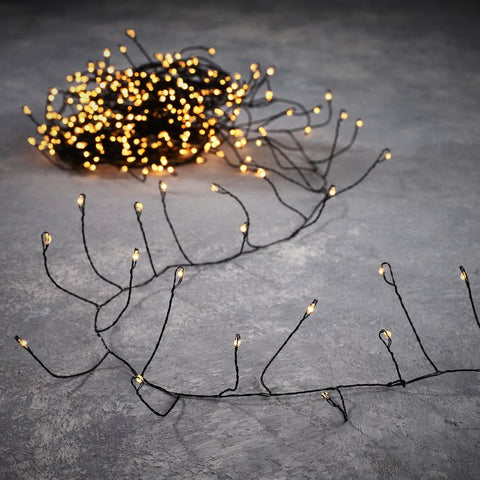 KERST - VERLICHTING - snake light (zwarte draad - WARM)