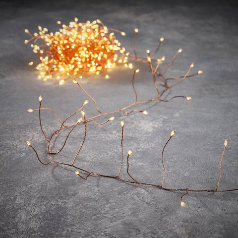 KERST - VERLICHTING - snake light (koperen draad - Klassiek wit)