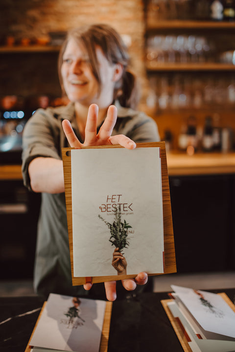 Het Bestek menukaart