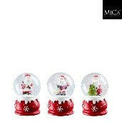 KERST - DECO - Schudbal kerstman (rood)