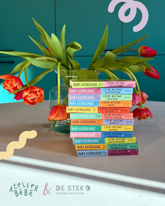 VERSE BLOEMEN - Geboorteboeket met horoscoopboekje