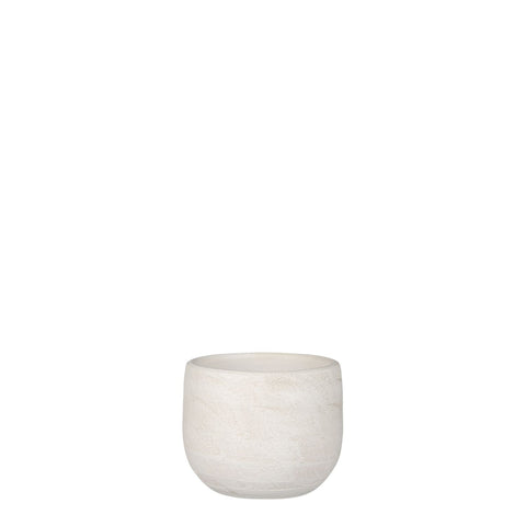 KERAMIEK - NORA bloempot (terracotta wit)