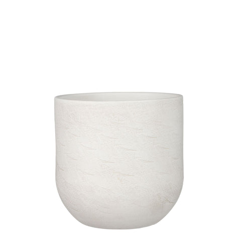 KERAMIEK - NORA bloempot (terracotta wit)