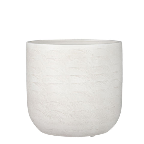 KERAMIEK - NORA bloempot (terracotta wit)