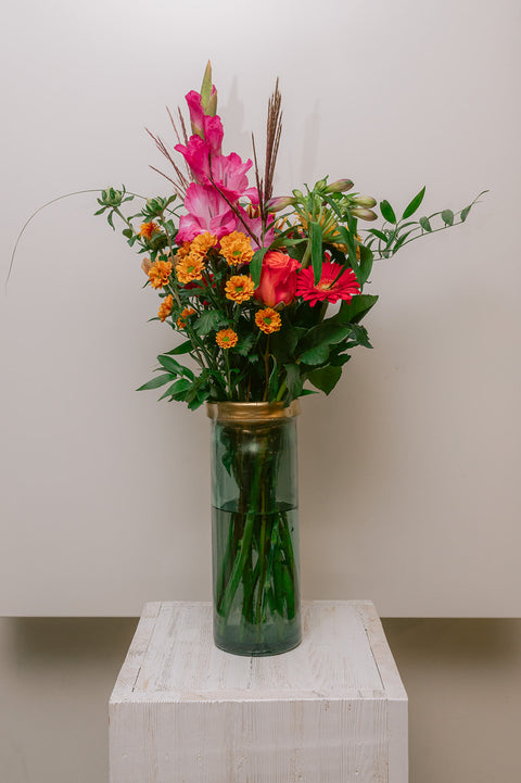 VERSE BLOEMEN - Veldboeket met felle zomerse tinten