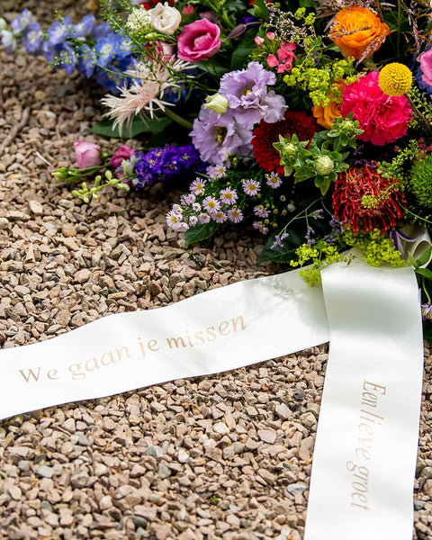 VERSE BLOEMEN - ROUW - Rouwboodschap