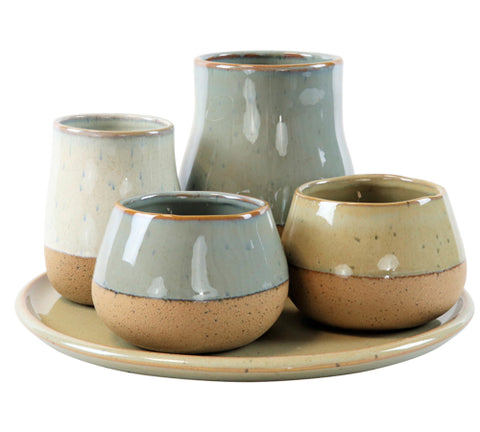 VAAS - natuur vaasjes op schotel