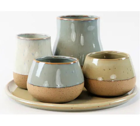 VAAS - natuur vaasjes op schotel