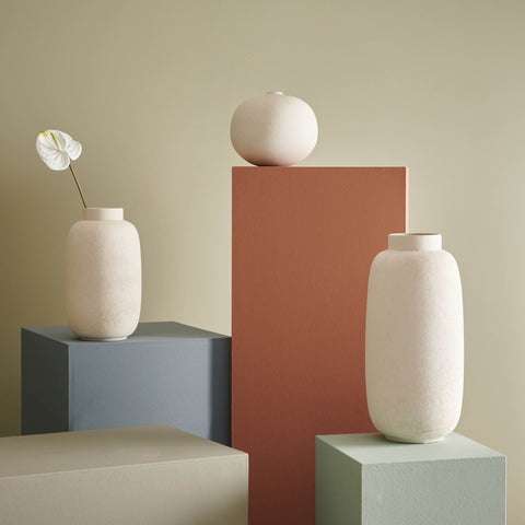 VAAS - Witte Bullet vaas (Salt & Pepper)