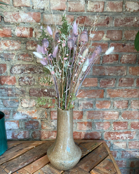 DROOG - Veldboeket met droogbloemen (neutraal)
