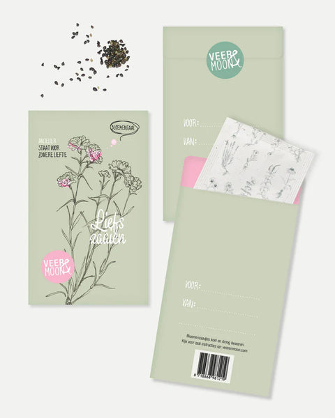 KAARTEN - Bloemzaden kaartjes - 'Liefs zaaien'