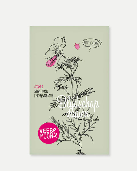KAARTEN - Bloemzaden kaartjes - 'Blijdschap zaaien'