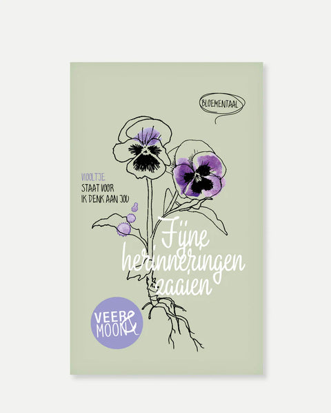 KAARTEN - Bloemzaden kaartjes - 'Fijne herinneringen zaaien'