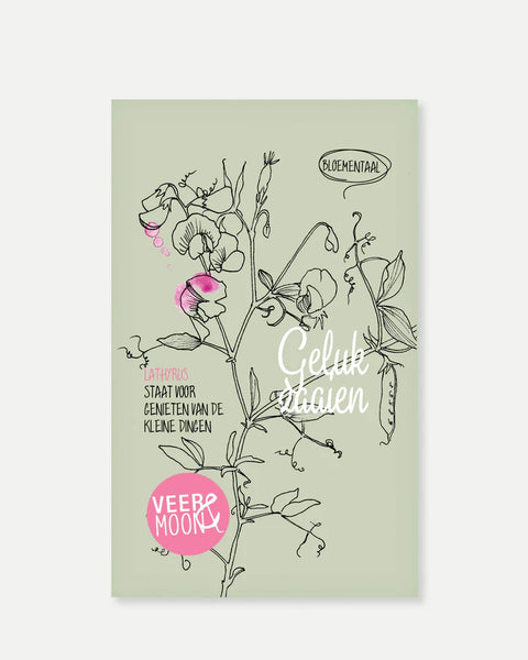 KAARTEN - Bloemzaden kaartjes - 'Geluk zaaien'