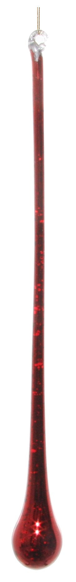 KERST - ORNAMENT Druppel rood