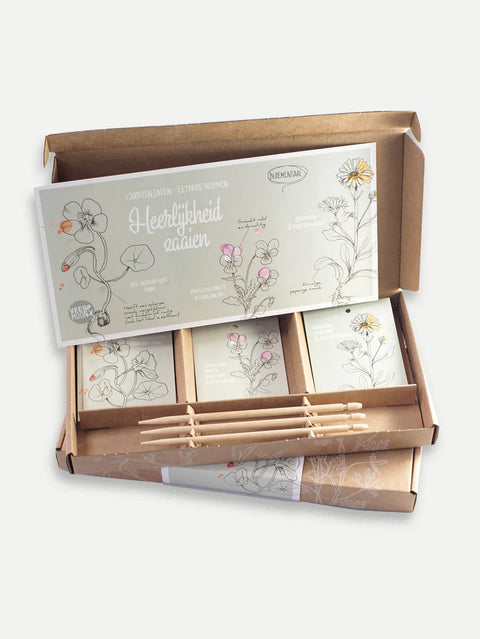 KAARTEN - Cadeaudoosjes - heerlijkheid zaaien