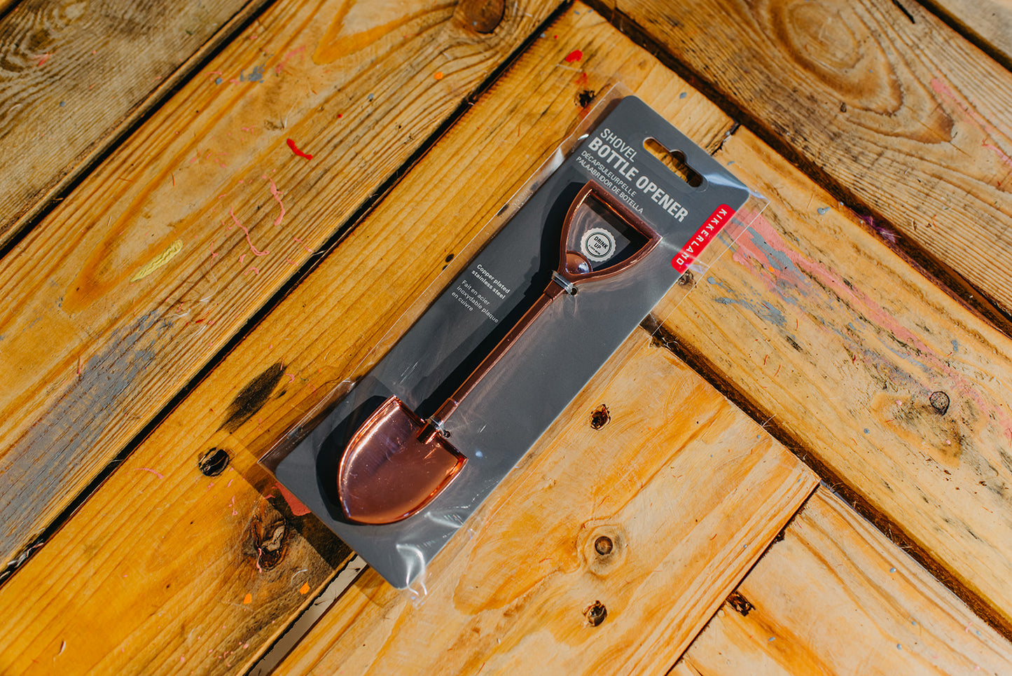 Shovel bottle opener