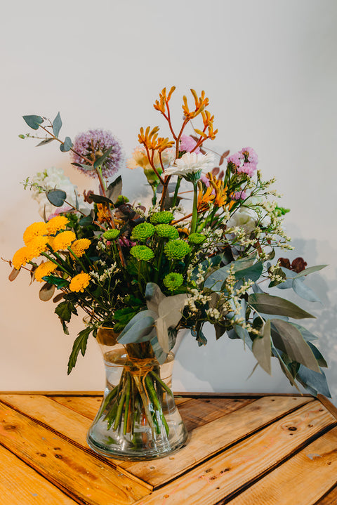 VERSE BLOEMEN - veldboeket kleurrijk met seizoensbloemen