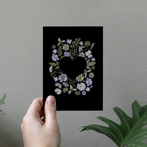 KAARTEN - Letterkaarten - de geperste bloemen collectie