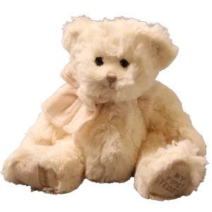 VERSE BLOEMEN - Rond wit teddyboeket